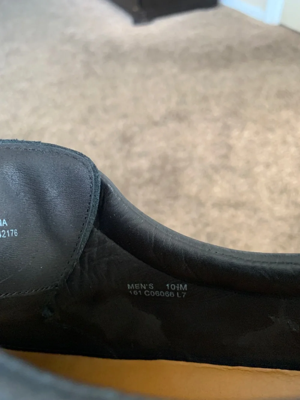 Cole Haan Black Pebble Leather Oxford Casual Shoes 10.5 Classic
